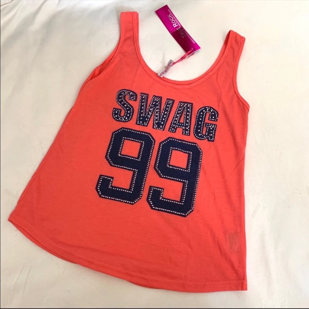Junior’s Sequin Graphic Tank Top